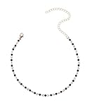 Womens Small Bead Choker Boho Necklace Size Adjustable
