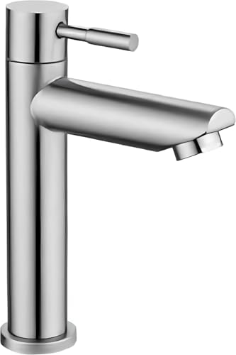 Torneira para Bancada de Pia de Banheiro em Aço Inoxidável Premium com Acionamento 1/4 de Volta, Design Moderno, Alta Durabilidade e Instalação Simples – Qualidade Premium LNSTORE