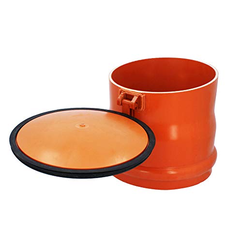 PEŠTAN Froschklappe Rückstauklappe Ø DN 250 mm Orange | Auslaufstück Für HT KG Dränage Rohr Kanal | Abfluss Abwasser PP… – Bild 3