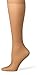 Hanes Silk Reflections Women's Silky Sheer Sandalfoot Kneehighs, Barely There, One Size (Pack of 6)