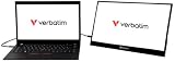 Verbatim 17.3" Portable Touchscreen Monitor 1080P HD 60Hz HDMI USB-C Laptop PC view 2