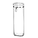 Felli Flip Tite Acrylic Food Storage Round Rectangular Pasta Canister, 60 oz.