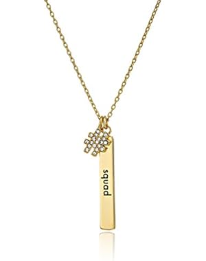 Squad Bar Pendant Necklace, 17
