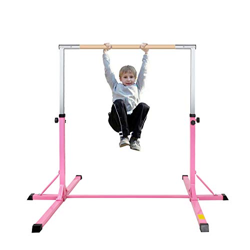 Gymnastics Bar, YEEGO Gymnastic Junior Horizontal Training Bar Adjustable Height Premium Gymnastic 1-4 Levels, 220 lbs Weight Capacity Home Training Kip Bar for Kids, 2 Years Warranty - Thumbnail 7
