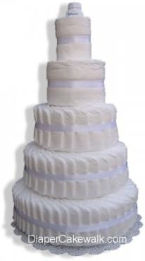 5 tier Do-It-Yourself Diaper Cake