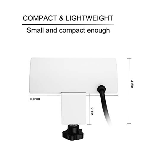 Desktop Power Strip Socket with USB, Conference Desk Power Outlets with Clamp Mount, 6.5 ft Extension Cord Connect 2 Plugs for Home Office Reading - Thumbnail 3