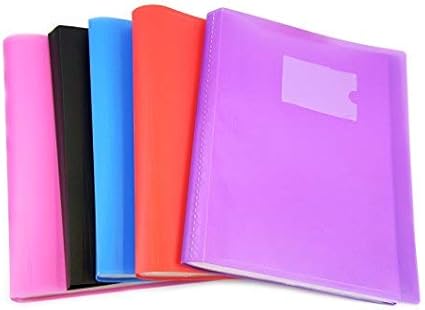 Arpan Classeur De Presentation A4 Avec Couverture Flexible Pour Les Particuliers L Ecole Les Colleges Les Bureaux Les Professionnels Les Entreprises 62 Poches 124 Cotes Couleurs Assorties Amazon Fr Fournitures De Bureau