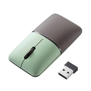 サンワサプライ モバイルマウス Bluetooth/ワイヤレス(USB A)接続 コンボ(デュアルモード)タイプ 充電式 MA-WBBS310G