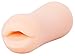Pure Love Flexible Male Masturbator Mouth, Textured Stroker, Artificial Mouth, Beige Color, Adult Sex Toy