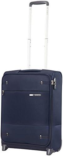 Base Boost - Valigia da cabina 55 x 40 x 20 cm, con 2 ruote, valigia morbida da cabina adatta alla maggior parte delle compagnie aeree, lucchetto TSA, leggera, 41 L, Blu (Navy Blue)