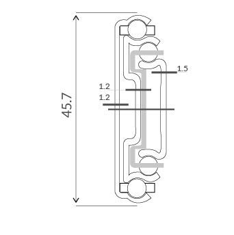 Eurogrober 22 Inch Full Extension Ball Bearing Drawer Slides