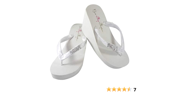 amazon white flip flops
