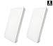 LED Troffer 2x2 FT Hyperikon, 35W (72W Equivalent), 4000K, 3770 Lumens, 24 x 24", Dimmable 0-10v, 100-277v, White Frame, DLC-Qualified and Lighting Facts (Eligible for Rebate Programs) - Pack of 2