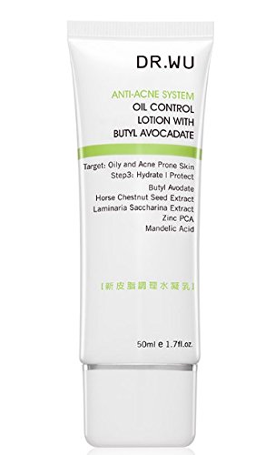 DR. WU Anti-Acne System - Oil Control Lotion with Butyl Avocadate , 1.7 oz / 50ml