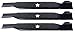 USA Mower Blades (3 AYP380BP High Lift Blade Fits AYP Craftsman Husqvarna 156468 532137380 917137380MS 917137380P Length 17 3/8in. Width 2 1/4in. Thickness .150in. Center Hole 5 PT ST 50in. Deck