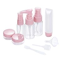 CHUHUAYUAN Travel Bottles Set 6 Pack, TSA Approved Leak Proof Travel Size Bottle BPA Free Refillable Plastic Clear Empty Containers for Toiletries or Makeup Liquid