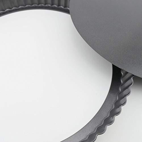 image for Annkey Non-Stick Tart Pan 10.63 inch Quiche Pan with Removable Loose B