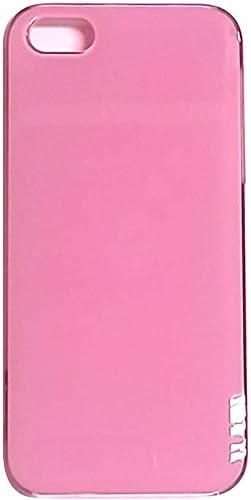 Iphone5 Aqua Hard Glossy Case, Apple Iphone 5, 5s Smartphone Carrying Case, Tined Glassy Mobile Cover with Anti-shock (Pink)