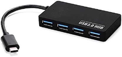 4-Port Portable USB 3.0 Hub for Macbook, Mac Pro / mini, iMac, Surface Pro, Mobile HDD, XPS, Notebook PC and More USB C Devices