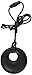 Stimtastic Chewable Silicone Round Pendant Nontoxic BPA and Phthalate Free, Black