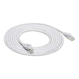AmazonBasics Snagless RJ45 Cat-6 Ethernet Patch Internet Cable - Pack of 5 - 10-Foot, White