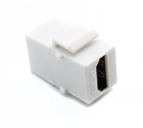 RiteAV HDMI 2.0 White Keystone Adapter Coupler Female to Female