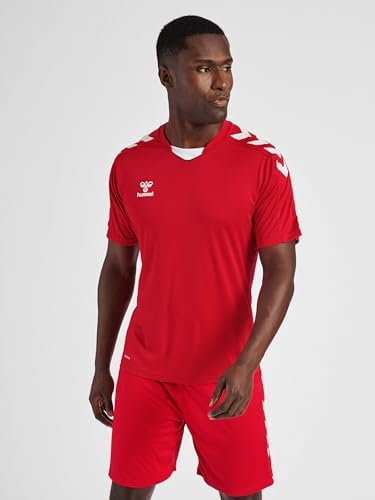 Herren Hmlcore Xk Poly Jersey S/S T Shirt, Rot, 3XL EU