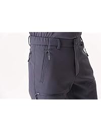 Trailside Supply Co.Pantalones Softshell con forro polar para hombres Pantalón de nieve para invierno al aire libre Repelente al agua