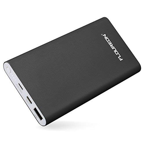 12000mAh Polit Power Bank Charger with 3A Type C Input and Output, Floureon Portable External Battery Cell Phone Charger USB Power Banks for iPhone Xs/X Max/XR X/8, iPad Mini/Air, Samsung Galaxy etc