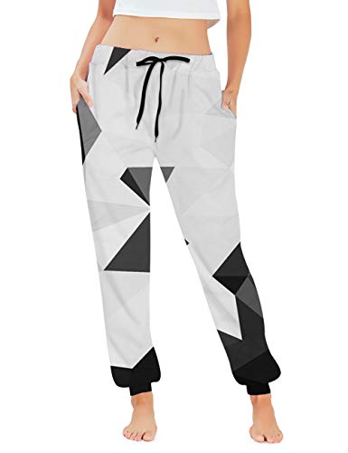 Belovecol Cool Printed Sweatpants for Teen Boys Geometric Graphic Active Jogger Pants Casual Trousers with Pockets S