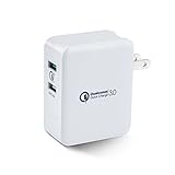 Mackertop 36W Dual USB Wall Charger with Qualcomm Quick Charge 3.0 and 1 Ports 5V 2.4A for Huawei P9,Galaxy S7/S6/Edge, Note 5/4, LG G5/G4, HTC One M8/M9/A9, Nexus 6, iPhone, iPad and More Phone