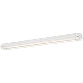 Designers Fountain LED Strip Lights, 2-Light T8 Industrial Tubes Ceiling Fixture, 3600 Lumens, 5000K, 4 ft, White, ST702T1850