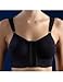 CAREFIX Bella Front Closure Comfort/Sleep Bra #3212, Black, XXL