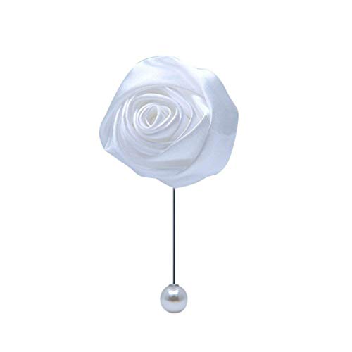 S_SSOY Men's Lapel Pin Bridegroom Brooch Boutonniere Best Man Boutineer Corsage