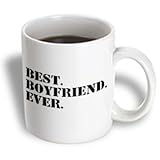 3dRose Best Boyfriend Ever Fun Romantic Love and Dating Gifts for Him, Ceramic Mug, 11-Oz