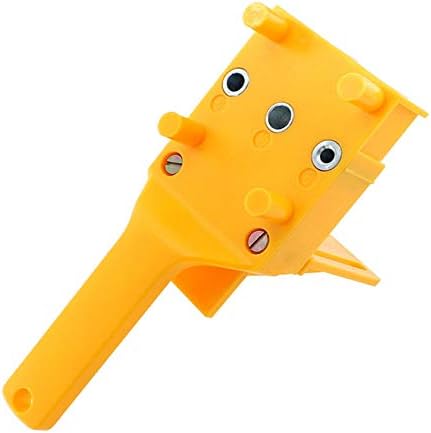 Vertily Woodworking Doweling Jig,Handheld Woodworking Doweling Jig Drill Guide Wood Dowel Drilling Hole Saw Drill Guide Metal Sleeve Wood Drilling Doweling Hole Saw Tools Handheld Jigs