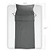 Bedsure Sleeping Bag Liner - 100% Cotton Sleep Sacks Adults - Camping Sheets Travel Sheets with Full Length Zipper - Twin Size (43.3