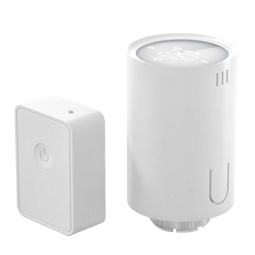 Meross Smart Radiator Thermostat with Hub, HomeKit Compatible, Wi-Fi Heating Thermostat for Siri, Alexa, and Google Assistant, Remote Control