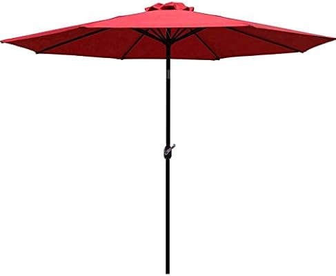 Amazon Com Sunnyglade 9 Patio Umbrella Outdoor Table Umbrella With 8 Sturdy Ribs Red Garden Outdoor