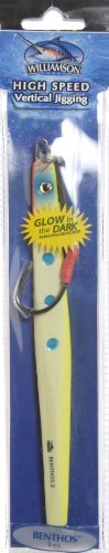Williamson benthos speed jig, 7-inch, chartreuse
