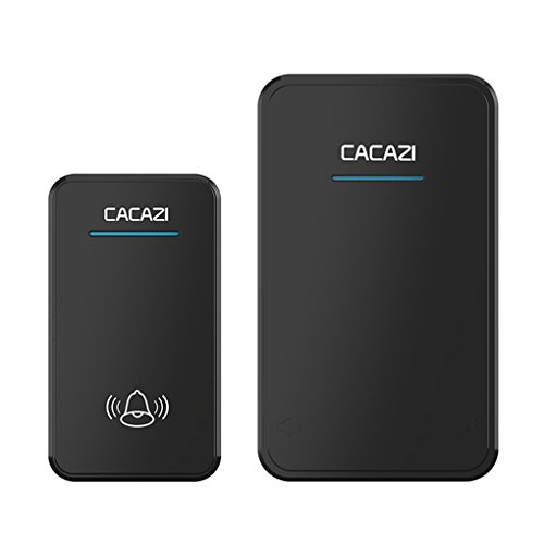 Chilie CACAZI A8 Long Range Wireless Doorbell DC Battery-Operated 300M Remote Door Bell 48 Rings 6 Volume Door Chime