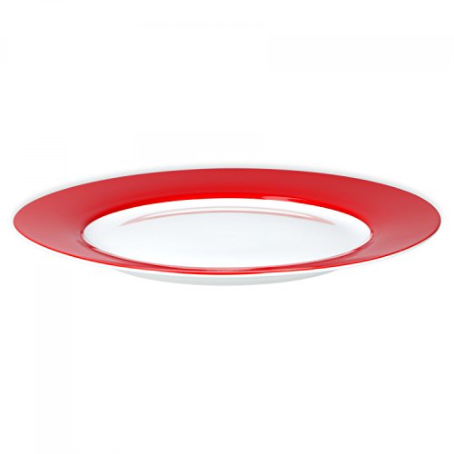 Van Well Vario hochwertiges Porzellan Geschirrset für 6 Personen für Gastro Hotel Privat I zweifarbiges Speiseservice… – Bild 3