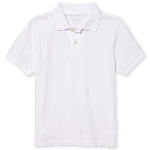 Easy Costumes For School - The Children's Place Big Boys' Short Sleeve Uniform Polo, White 4756,