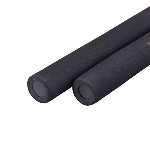 Aship Safety Foam Martial Art Sticks with Swivel Chain - Professional Design, Martial Arts Supply Karate Sticks for Beginner & Kids Practice and Training - Black 28CM/11” - Thumbnail 2