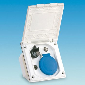 Caravan Wohnmobil weiß externe Utility Box TV/Sat po121