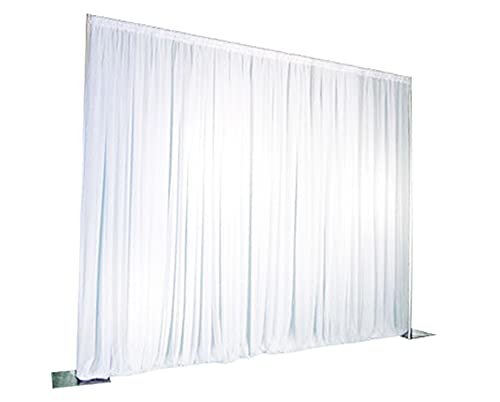 White Backdrop Drape Portable Wedding Stage Photo Studio Background (3 x 3m)