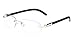 Dean Slim Rimless Metal & Wood Eyeglasses / Clear Lens Sunglasses - Frames (Rose Gold & Black Wood, Clear)