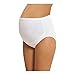 NBB Women's Adjustable Maternity high cut 100% Cotton underwear, Brief White X-Large