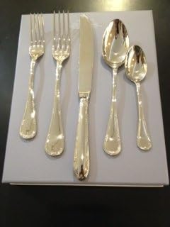 Chambly Rubans Croises Stainless Flatware 5 Piece Place Setting