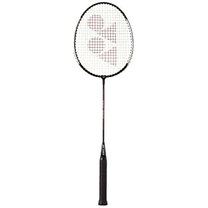 YONEX GR 303 Aluminum Strung Badminton Racquet (Half Cover, Red, Black, Silver)
